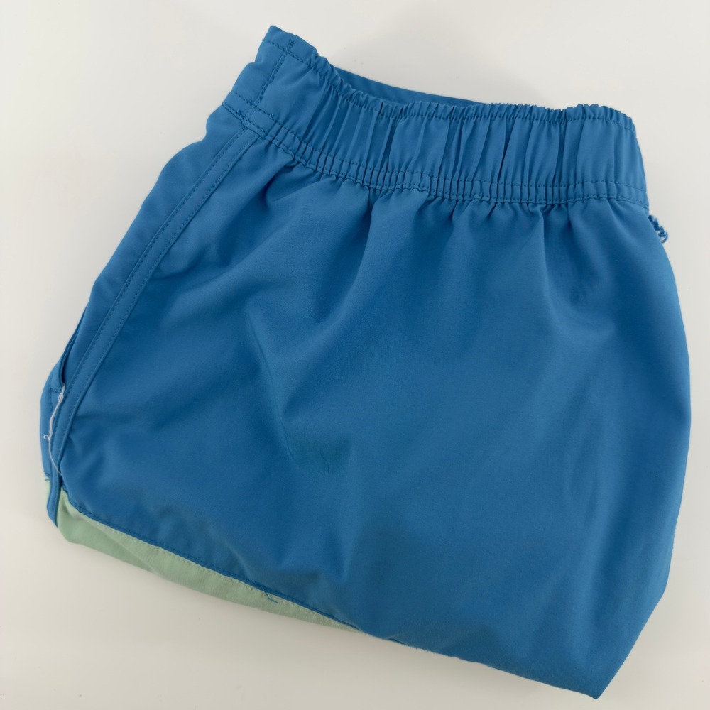 Johnnie-O Mens Blue Mint Green Colorblock Swim Trunks Board Shorts Size M